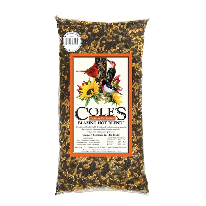Wild Bird Food, Blazing Hot Blend, 5-Lbs.
