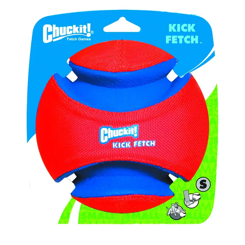 Chuckit! For Dog Blue/Orange Rubber Kick Fetch Ball Dog Toy Small 1 Pk