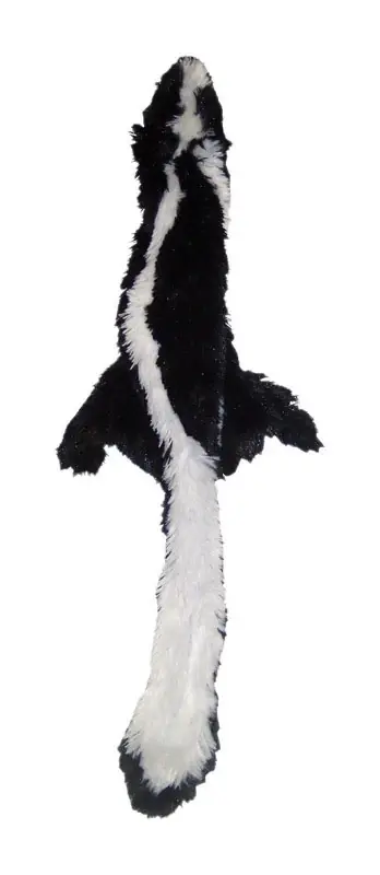 Spot Skinneeez For Dog Black/White Plush Skunk Dog Toy Medium 1 Pk