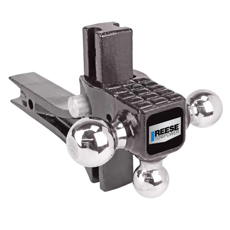 Towpower Tri-ball Mount With Integrated Step, 10 In. Shank Length, Class Iv