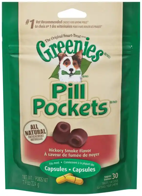 Greenies Hickory Smoke Pill Pockets For Dogs 7.9 Oz 1 Pk