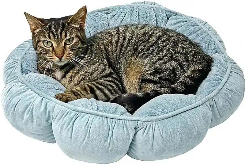 Assorted Faux Micro Suede Round Pet Bed 18 In. Diameter
