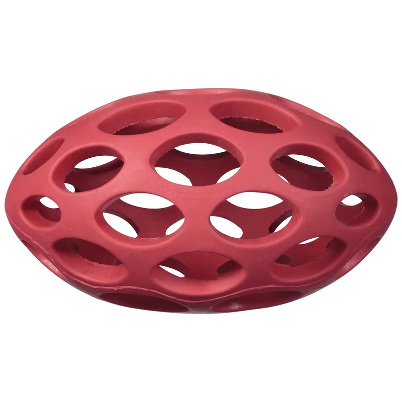 JW Pet Hol-ee For Dog Assorted Rubber Football Dog Toy Medium 1 Pk