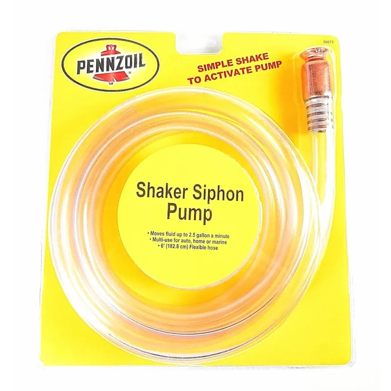 6 Ft. Hand Operated Shaker Siphon Pump For Liquids And Gas