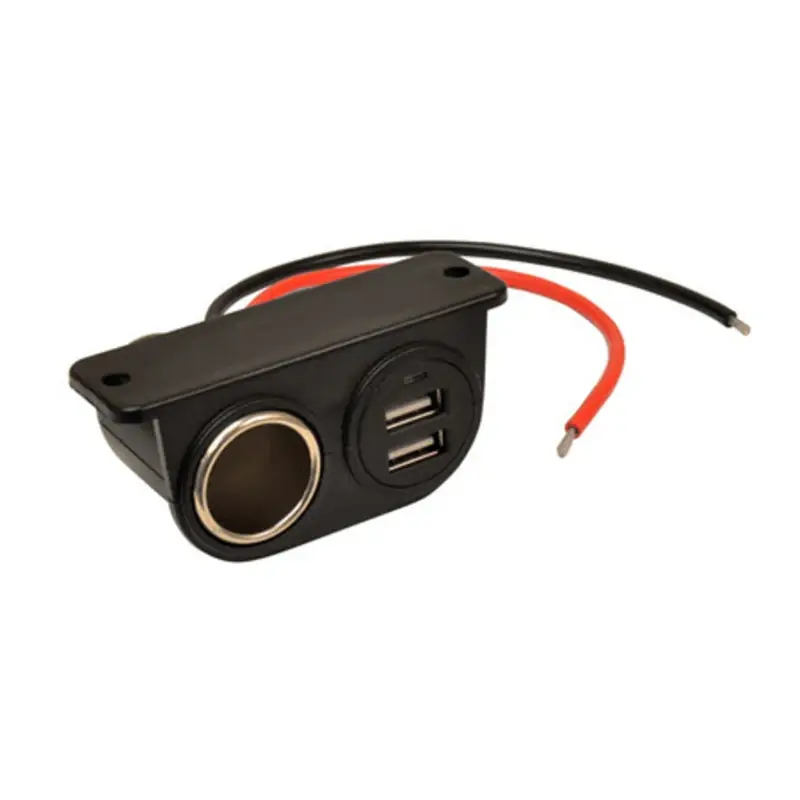 Custom Accessories 12 V Black Auxiliary Power Outlet 1 Pk