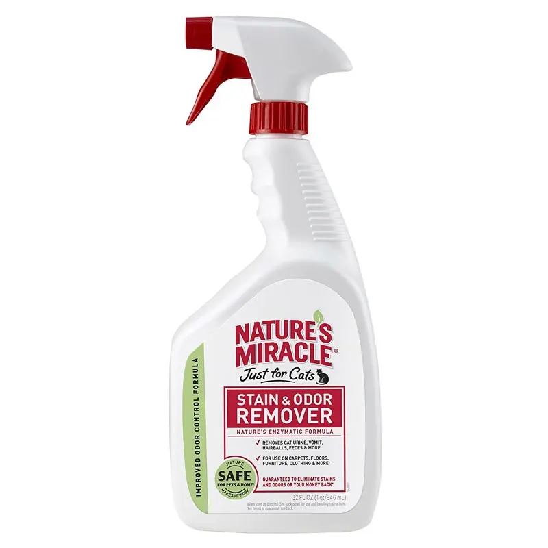 Cat Odor And Stain Remover 32 Ounce Trigger Spray Bottle