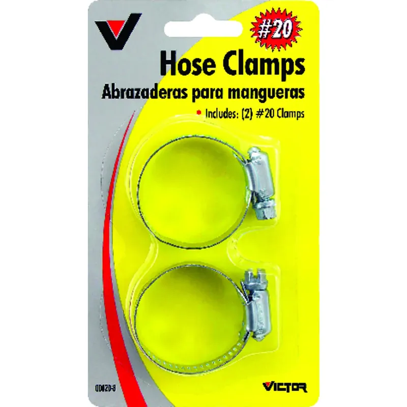 Victor 3/4 In To 1-3/4 In. SAE 20 Silver Hose Clamp Metal Band