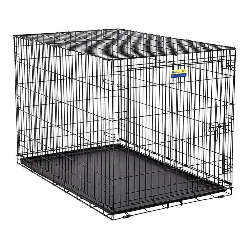 Extra Large Steel Dog Crate Black 32.5 In. H X 30.25 In. W X 48.75 In. D