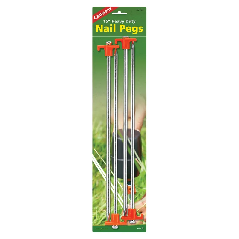 Coghlan‘s Orange Nail Pegs 15 In. H X 5.330 In. W X 15 In. L 4 Pk