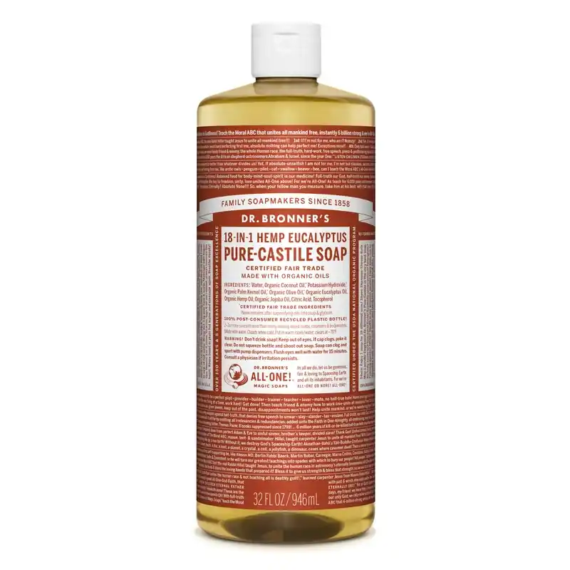 Dr. Bronner‘s Organic Eucalyptus Scent Pure-Castile Liquid Soap 32 Oz 1 Pk
