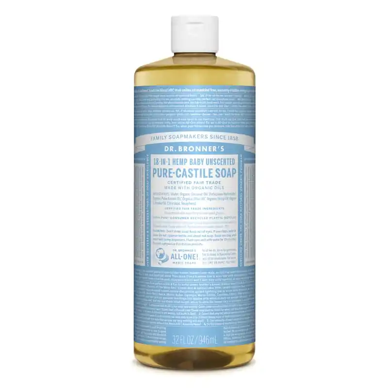 Dr. Bronner‘s Organic Baby Unscented Scent Pure-Castile Liquid Soap 32 Oz 1 Pk