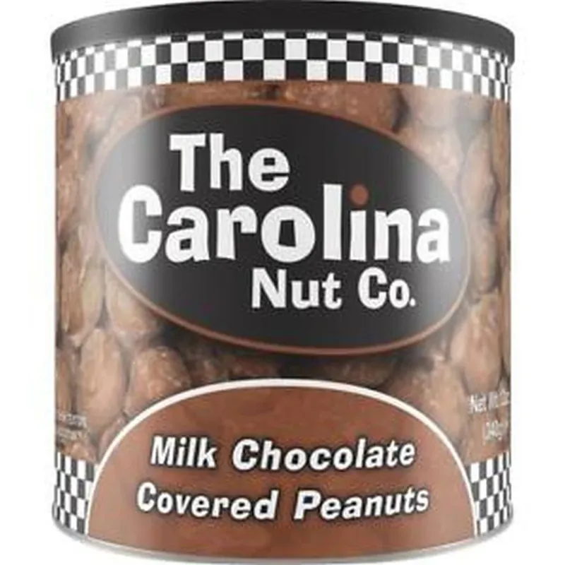 Carolina Nut Co. Chocolate Covered Peanuts 10 Oz Can