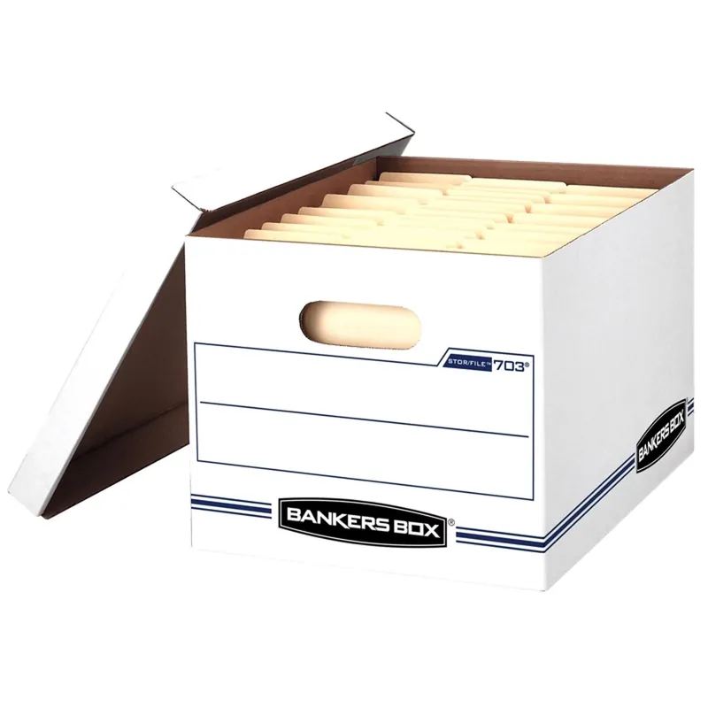 Bankers Box Stor/File 450 Lb White Storage Box 10 In. H X 12 In. W X 15 In. D Stackable