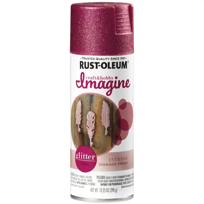 Rust-Oleum Imagine Glitter Pink Spray Paint 10.25 Oz