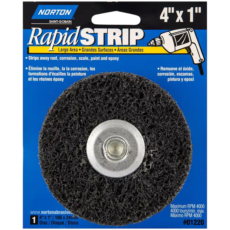 Rapid Strip 4 In. Diameter Silicon Carbide Disc Spindle-mounted Wheel