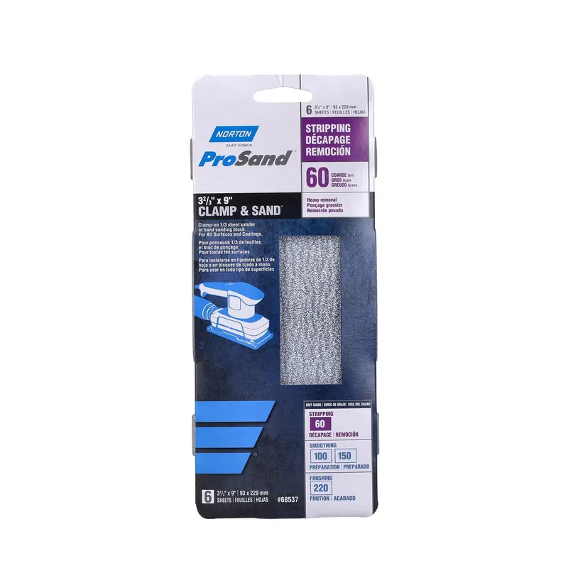 Prosand 9 In. L X 3 In. W Aluminum Oxide 60 Grit Coarse 1/3 Sheet Sander