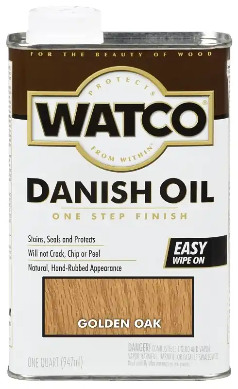 Danish Oil Wood Finish, Golden Oak, 1-Qt.