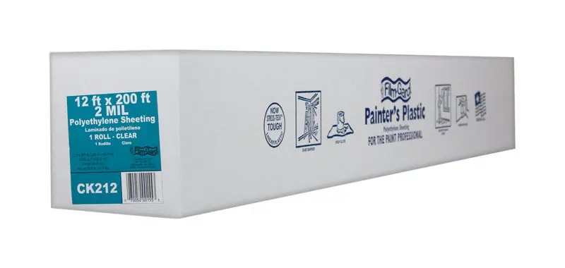 Film-Gard 12 Ft. W X 200 Ft. L X 2 Mil Professional Grade Polyethylene Sheeting 1 Pk