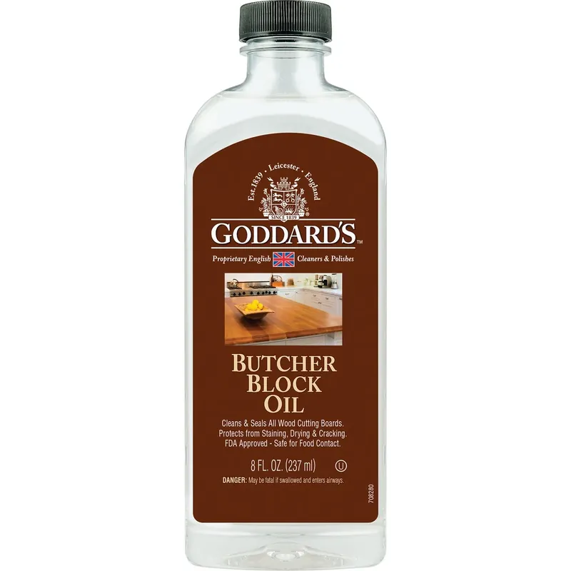 8 Oz. Butcher Block Conditioner Oil - Food Safe Mineral Oil