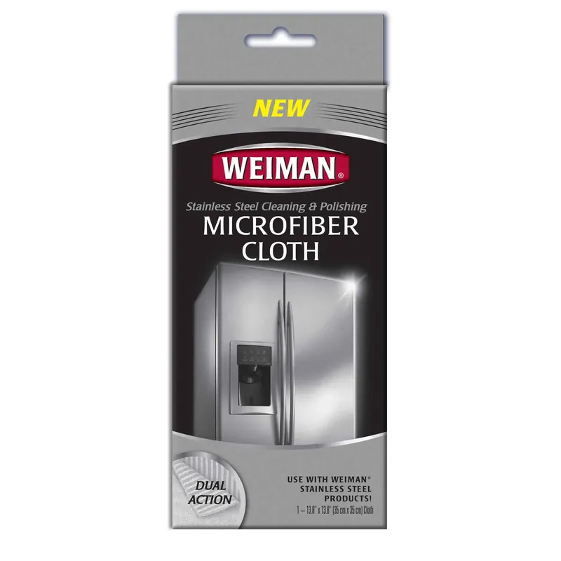 Weiman Microfiber Stainless Steel Cleaning And Polishing Cloth 13.8 In. W X 13.8 In. L 1 Pk 1 Pk