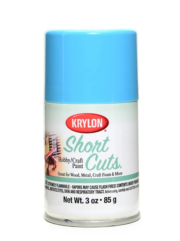 Short Cuts Gloss Turquoise Spray Paint 3 Ounces - Versatile Indoor Use