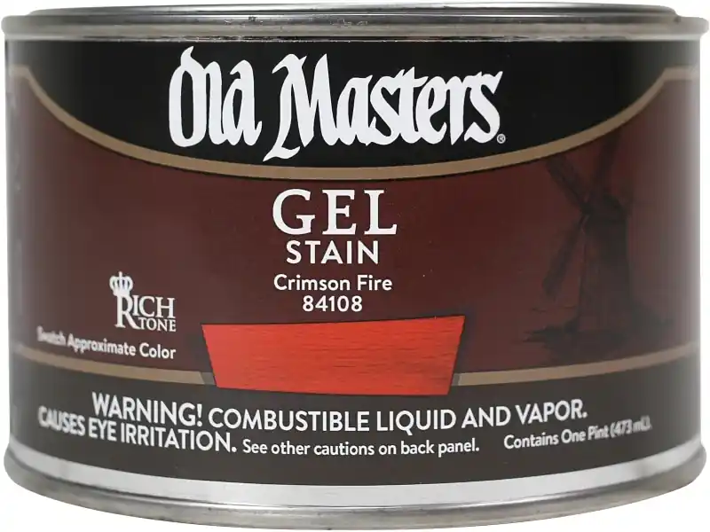 Gel Stain, Oil-Based, Crimson Fire, 1-Pt.