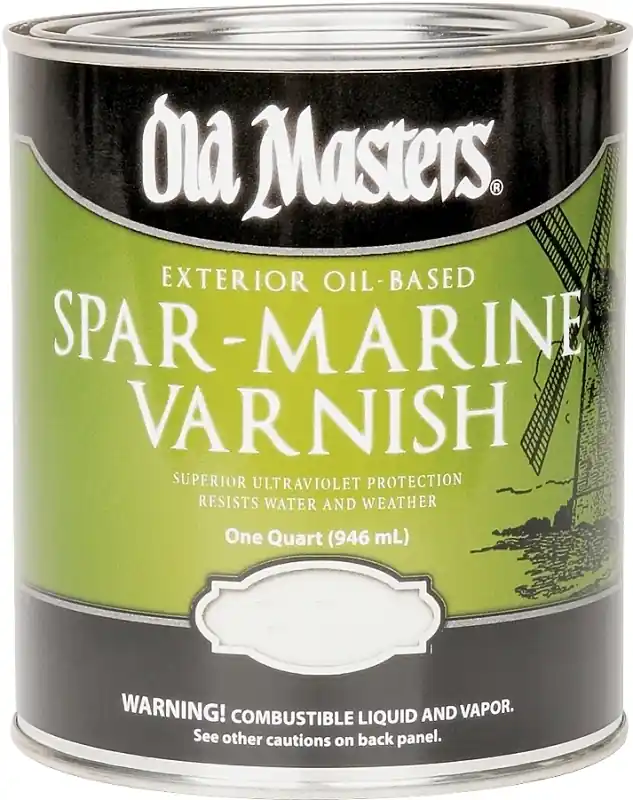 Exterior Spar-Marine Varnish, Oi-Based, Satin, Clear, 1-Qt.