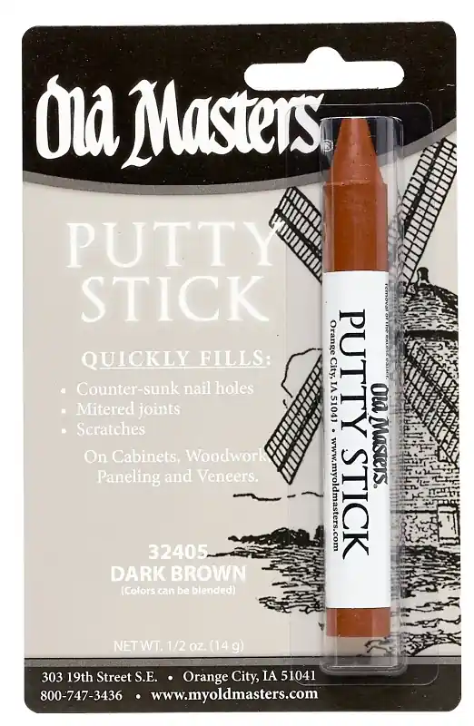 Putty Stick, Fills Nail Holes & More, Dark Brown