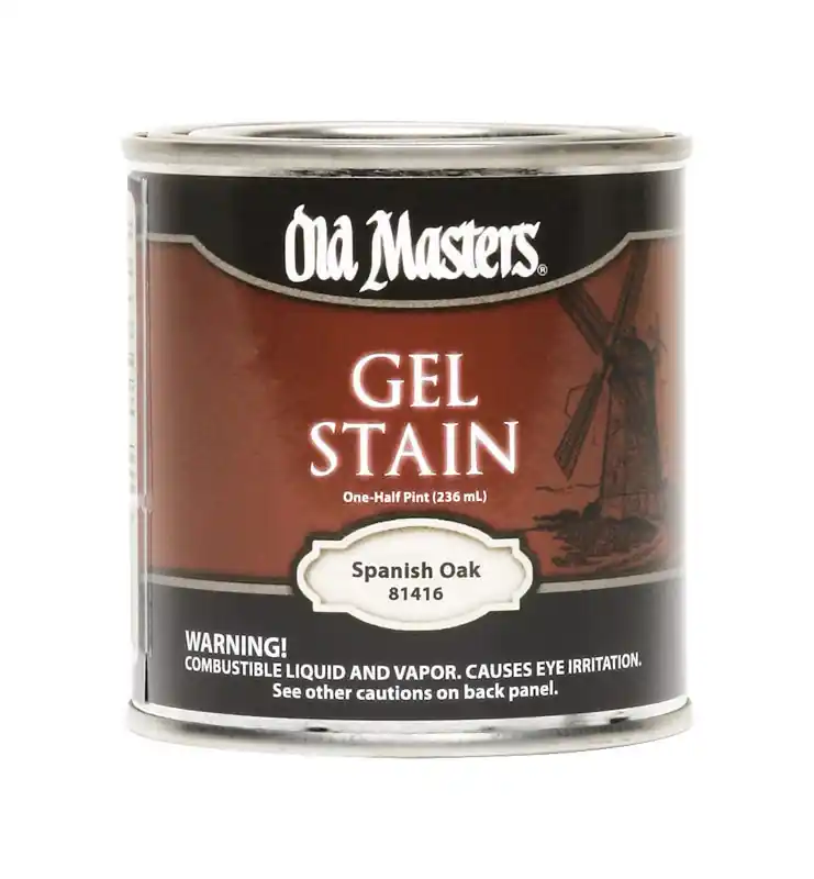 Semi-transparent Spanish Oak Oil-based Alkyd Gel Stain 0.5 Pint