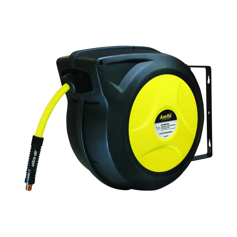 Ultraair Automatic Air Hose Reel With 3/8 In. X 50 Ft. Hybrid Hose