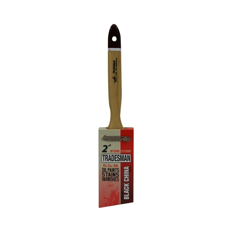 Tradesman 2 In. Angle Stain Brush With Black China Bristles