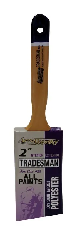 Tradesman 2 In. Angle Paint Brush - Professional Quality For All Paints