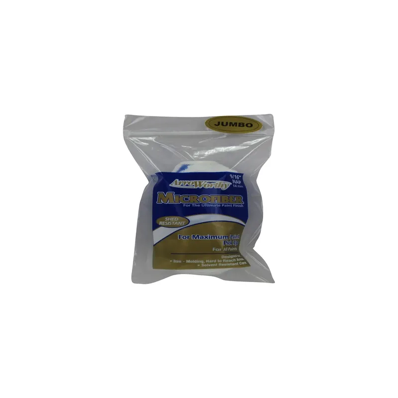 ArroWorthy Microfiber 4 In. W X 9/16 In. Jumbo Mini Paint Roller Cover 1 Pk