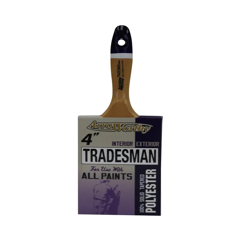 Tradesman 4 In. Chiseled Polyester Blend Paint Brush - Model 6030 4