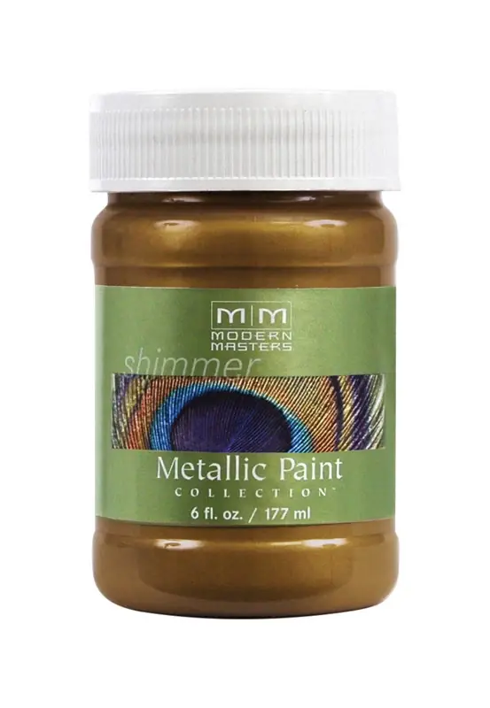 Shimmer Satin Blackened Bronze Water-based Metallic Paint 6 Oz