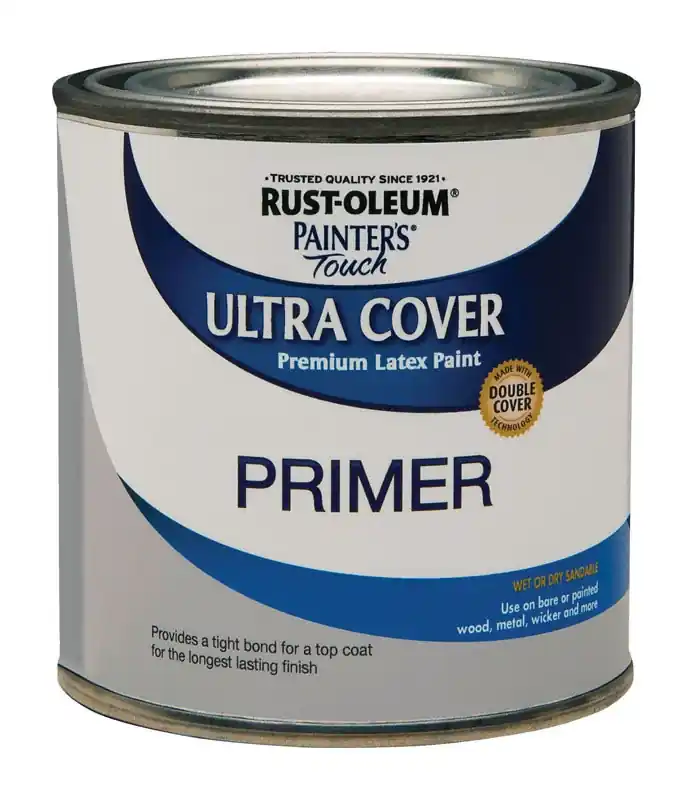 Painter‘s Touch Ultra Cover Latex Primer Paint, Gray, 1/2-Pt.
