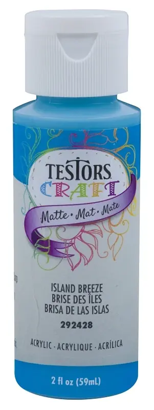 Acrylic Craft Paint, Matte Island Breeze, 2-oz.