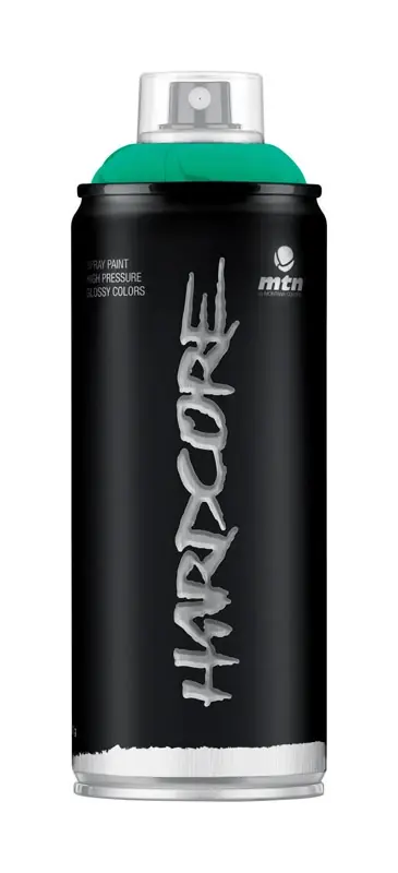 Hardcore Gloss Surgical Green Spray Paint 11 Oz - All Purpose, Uv & Water Resistant