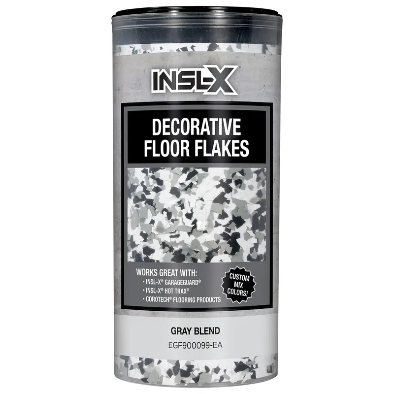 12 Oz Indoor And Outdoor Gray Blend Decorative Floor Flakes