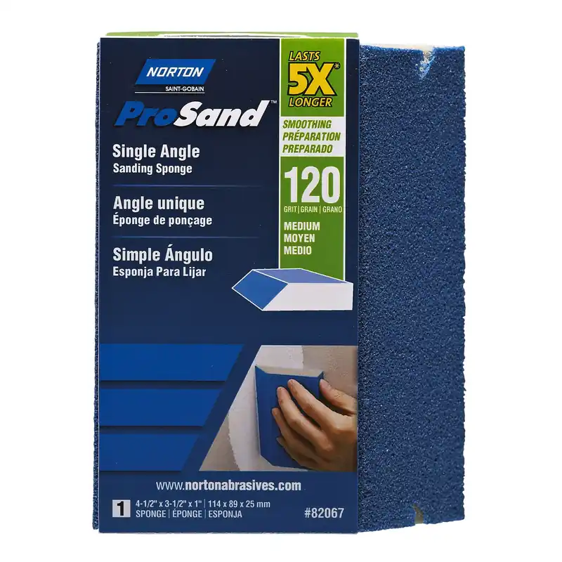 Prosand 4.5 In. L X 3.5 In. W X 1 In. 120 Grit Medium Sanding Sponge