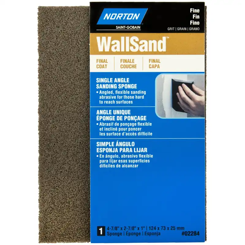 Wallsand 4.88 In. L X 2.88 In. W X 1 In. Fine Single Angle Sanding Sponge