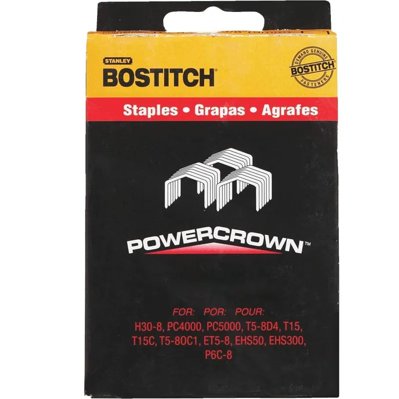 Bostitch STCR-Style 7/16 In. W X 1/2 In. L 18 Ga. Power Crown Staples 1000 Pk