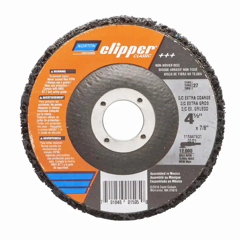 4-1/2 In. Silicon Carbide Clipper Classic Disc, 7/8 In. Arbor, Extra Coarse