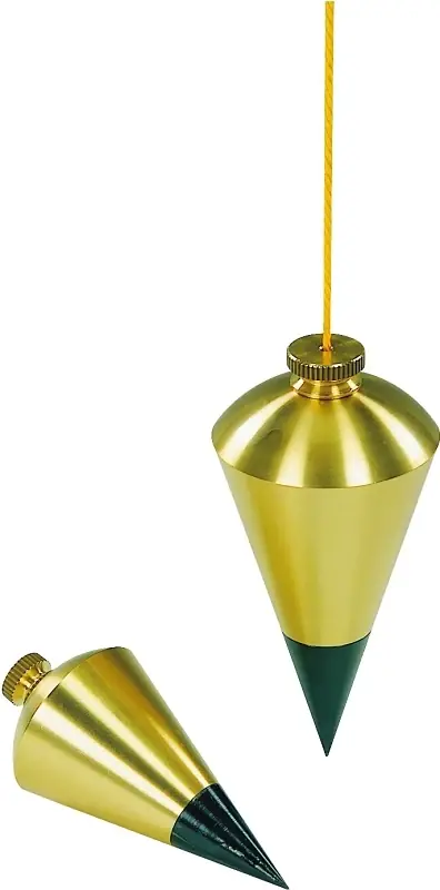 47-974 16 Oz Brass Plumb Bob With Replaceable Steel Tip
