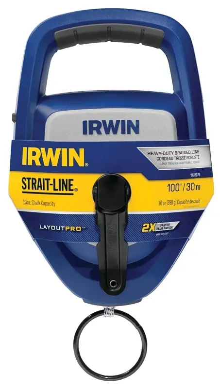 Strait-Line Layout Pro XL Chalk Line Reel, 100 Ft.