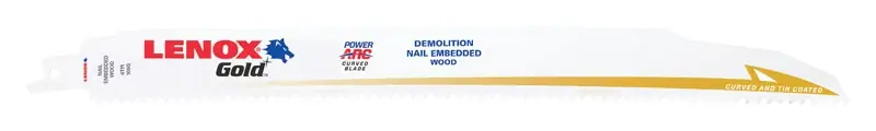 Lenox Gold 12 In. Bi-Metal Reciprocating Saw Blade 6 TPI 5 Pk