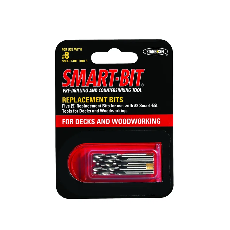 Smart-bit 8 Stainless Steel Replacement Bit 5 Piece Set With Hex Shank
