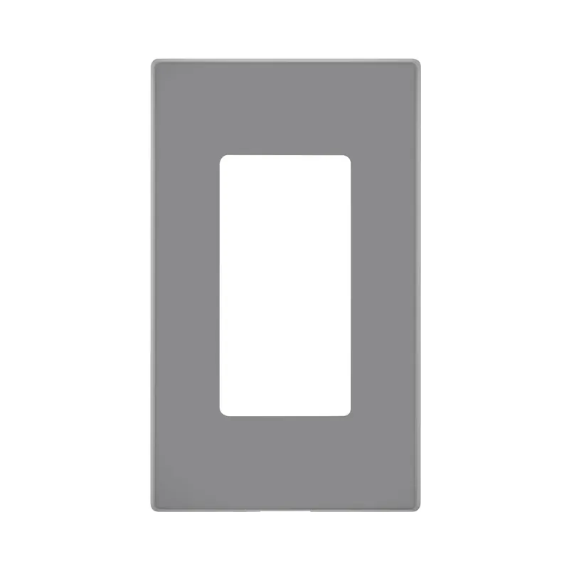 Leviton Decora Light Gray 1 Gang Polycarbonate Decorator Screwless Wall Plate 1 Pk