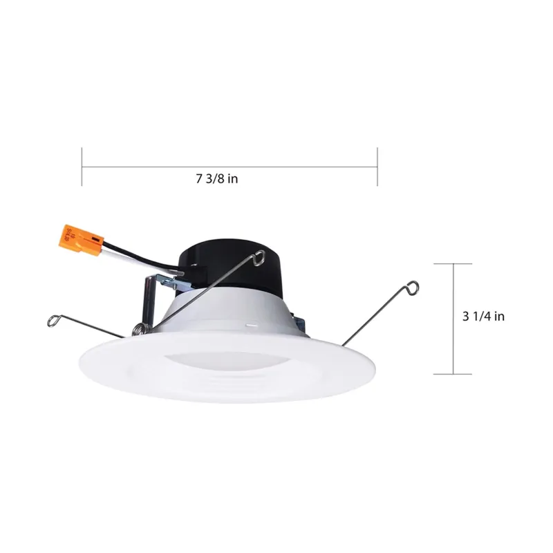 Nuvo 5-6 In. White Plastic Led Retrofit Recessed Lighting 9 W Adjustable Color Temperature
