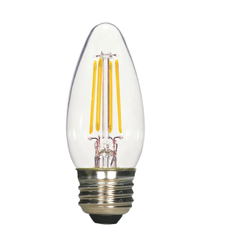 Satco B11 E26 (Medium) LED Bulb Natural Light 40 Watt Equivalence 2 Pk